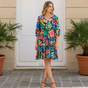 Proud Poppy Charlie Dress in Black Wonderland by Kasey Rainbow Size 2